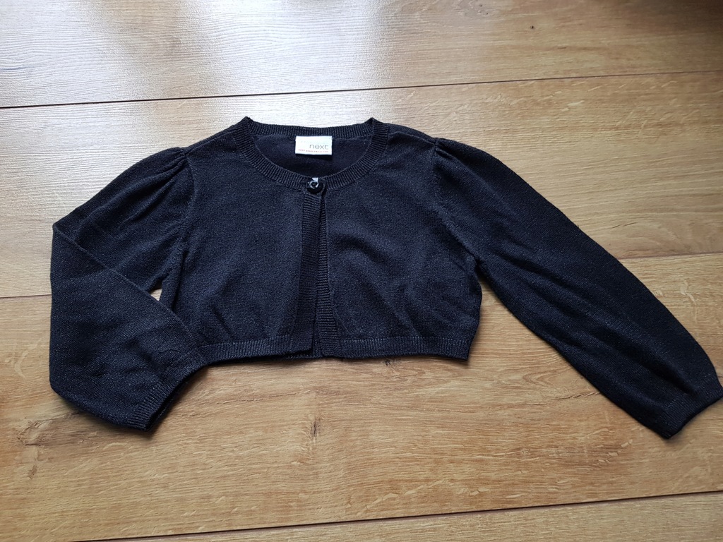NEXT czarny sweter sweterek bolerko 3-4lat/ 104 cm