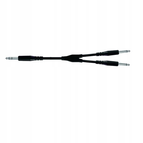 Kabel audio jack stereo 2 x jack mono 1,8 metra