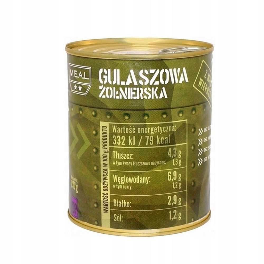 M.E.A.L Gulaszowa żołnierska 830g x 4 szt