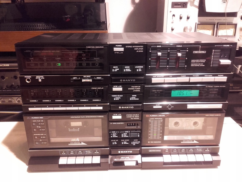 Wieża SANYO 6050.Okazja. - 8565874436 - oficjalne archiwum