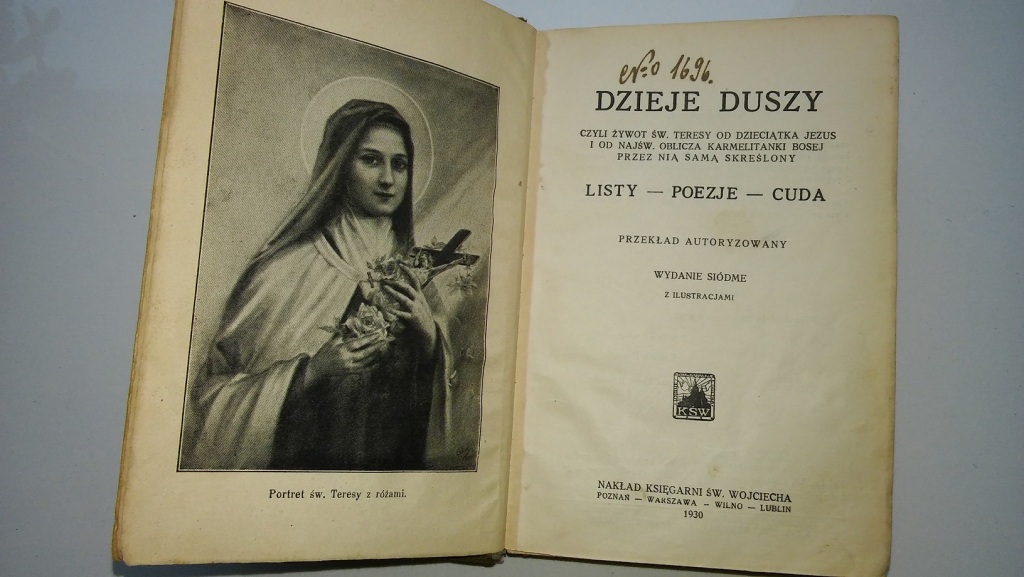 Książka "Dzieje duszy czyli żywot św.Teresy"