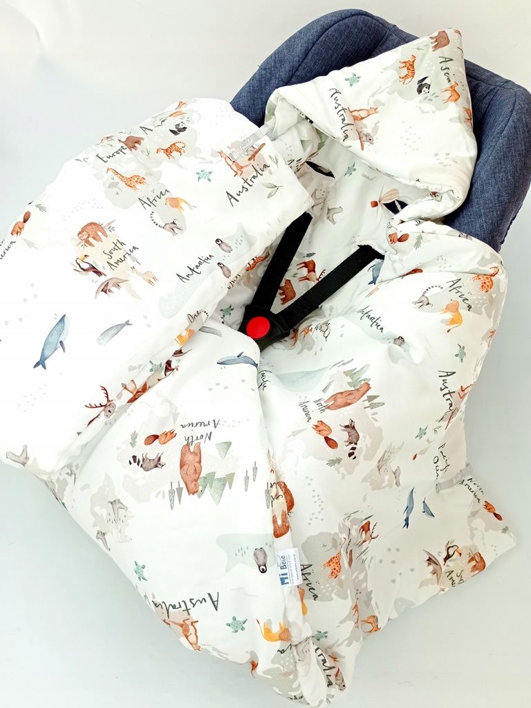 Kocyk do fotelika nosidełka śpiworek otulacz