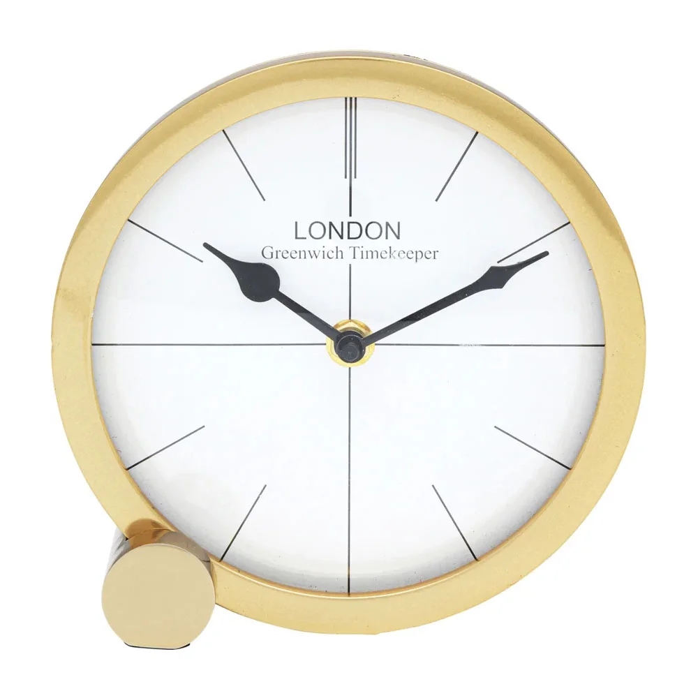 Zegar stołowy Circle 17 cm złoty KARE Design