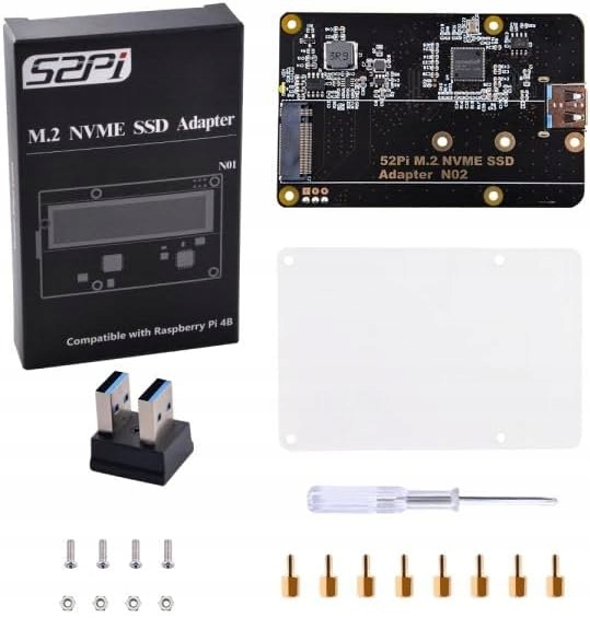 KARTA ROZSZERZEŃ RASPBERRY Pi4 GEEKWORM X876 NVMe M.2 SSD NAS 8GB/4GB/2GB