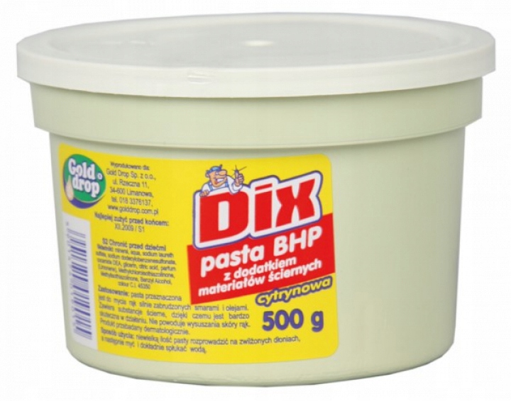 Pasta BHP ścierna DIX Gold Drop Cytrynowa 500g