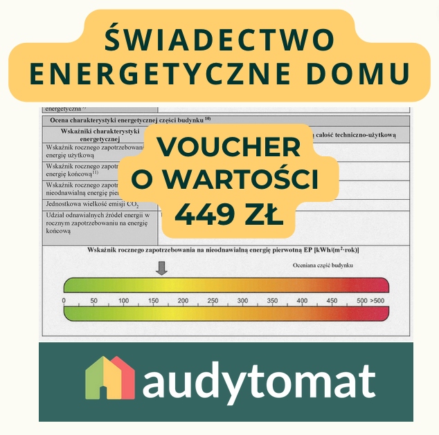 Voucher na wykonanie świadectwa energetycznego domu