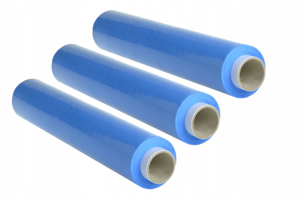 12 x 2,5 kg FOLIA STRETCH niebieska 211m gilza 0,3