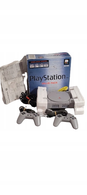 Konsola PlayStation 1 Oryginalny Karton 2 PADY