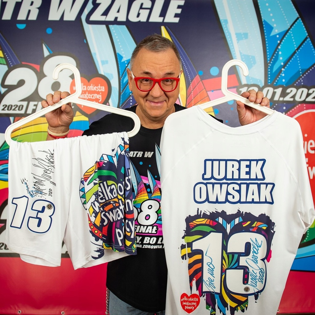 Jurek Owsiak -Strój piłkarski z meczu TVN vs. WOŚP
