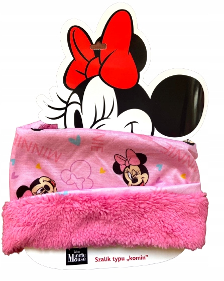 KOMIN DZIECIĘCY SZALIK CIEPŁY MYSZKA MINNIE