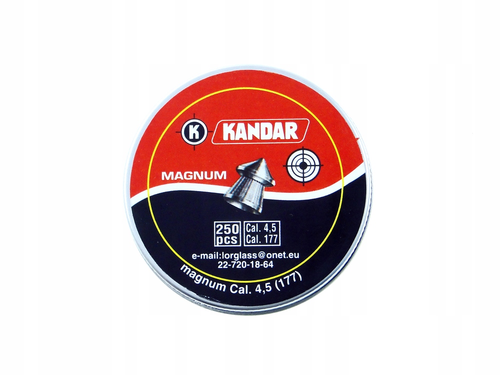Śrut Kandar Magnum ostry szpic molet 4,5 mm 250szt