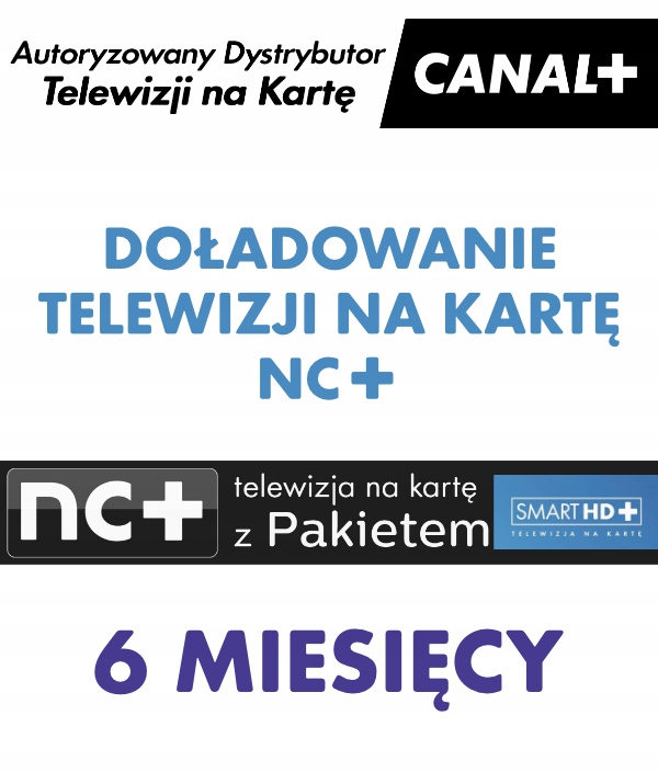 Doładowanie Telewizji na kartę SMART HD 6msc
