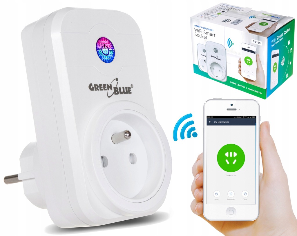INTELIGENTNE GNIAZDKO WiFi SMART plug Android iOS