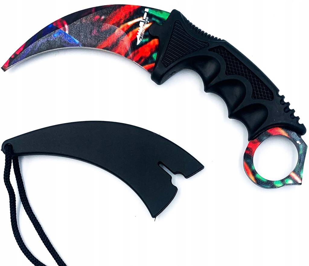 Nóż treningowy do ćwiczeń karambit CS go wzory