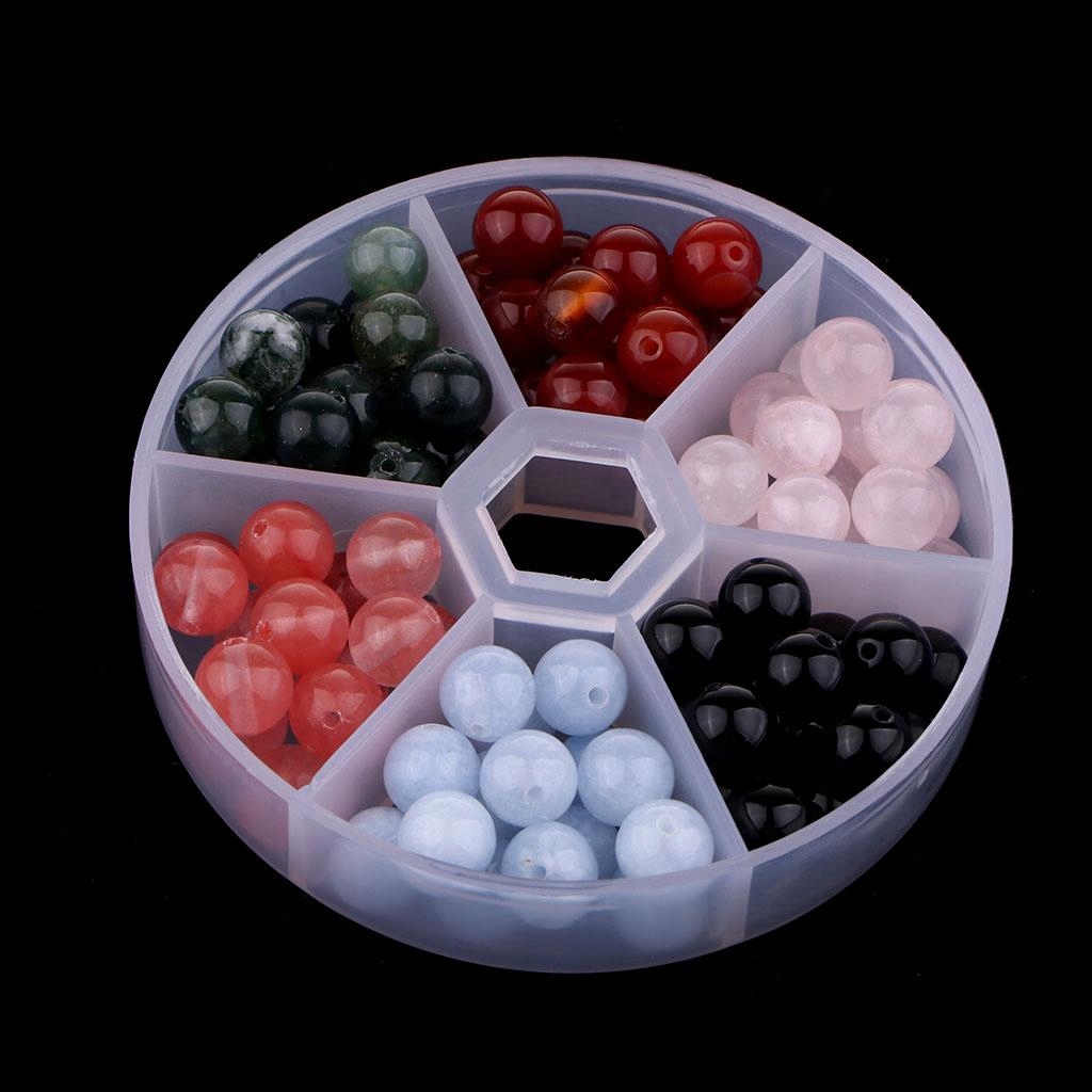 1 pudełko 9mm naturalne kamienie szlachetne koraliki okrągłe koraliki na