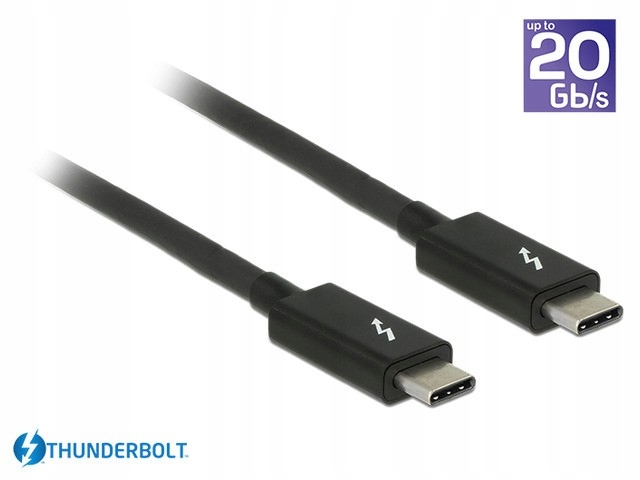 DELOCK Kabel Thunderbolt 3 M/M 2m czarny