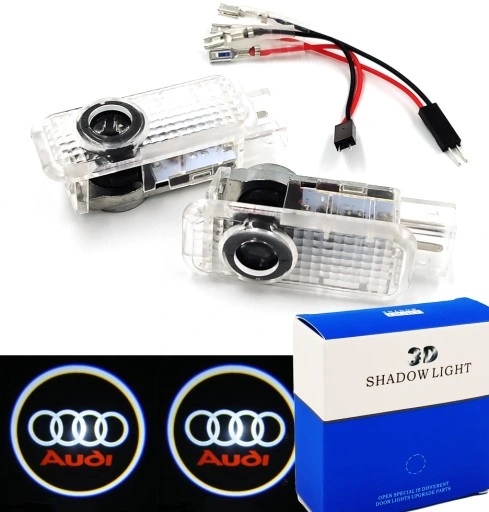 PROJEKTORY LOGO LED HD AUDI A1 A3 A5 A7 A4 B6 B7 B8 A6 C5 C6 C7 A8 Q3 Q5 Q7
