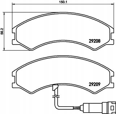 KLOCKI HAMULCOWE MULTICAR PRZÓD M26 1,9-3,0 92-