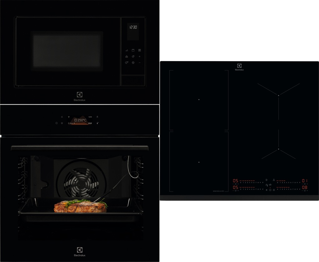 Zestaw ELECTROLUX Piekarnik Pyroliza + Mikrofala + Płyta Indukcyjna 60 cm