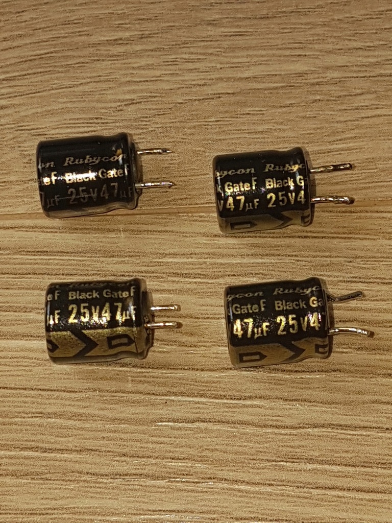 Kondensatory Rubycon Black Gate F 100uF 25V i inne