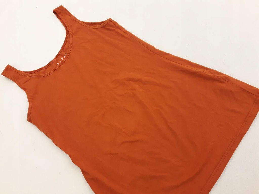 PAPAYA bawełniany PODKOSZULEK basic CEGLASTY wygodny _ 42