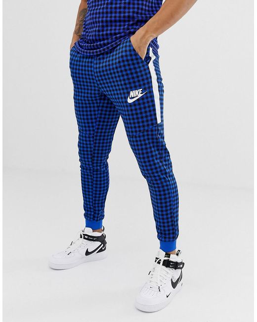 nike chequered tracksuit