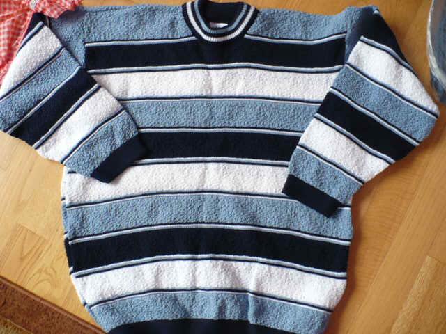 sweter w paski ,stan jak nowy!xl