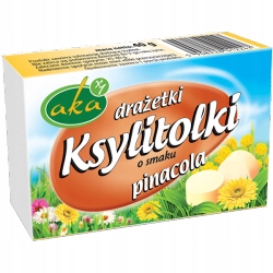Draże ksylitolowe o smaku pinacola 40g AKA