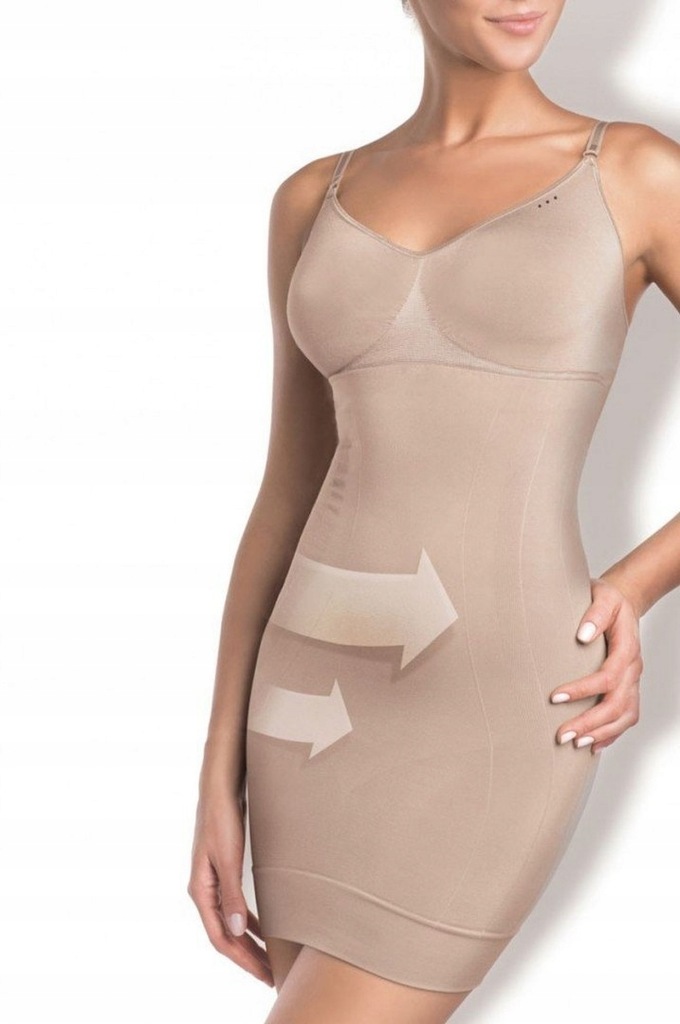 SUKIENKA WYSZCZUPLAJĄCA SHAPEWEAR DRESS 2 BEŻ S