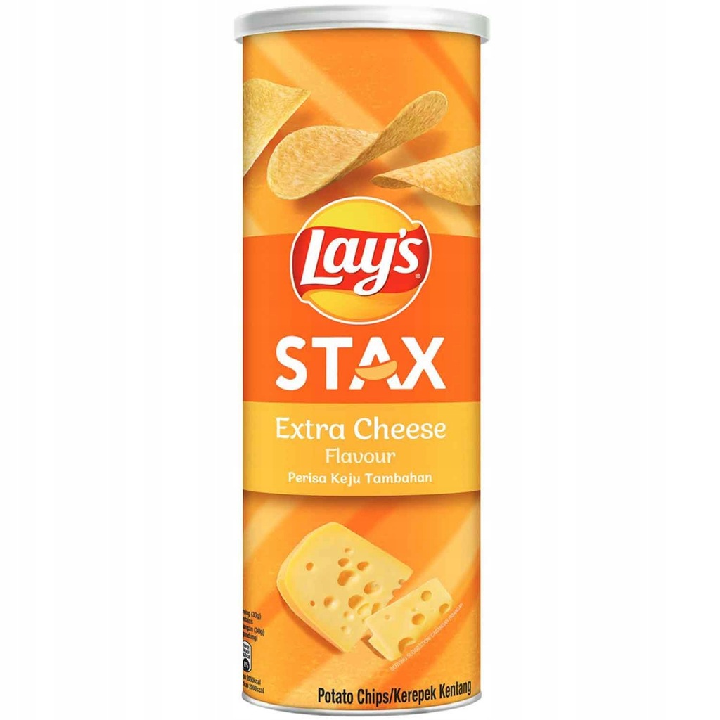 Lay's Stax Extra Cheese Chipsy Serowe Ser 135g z USA