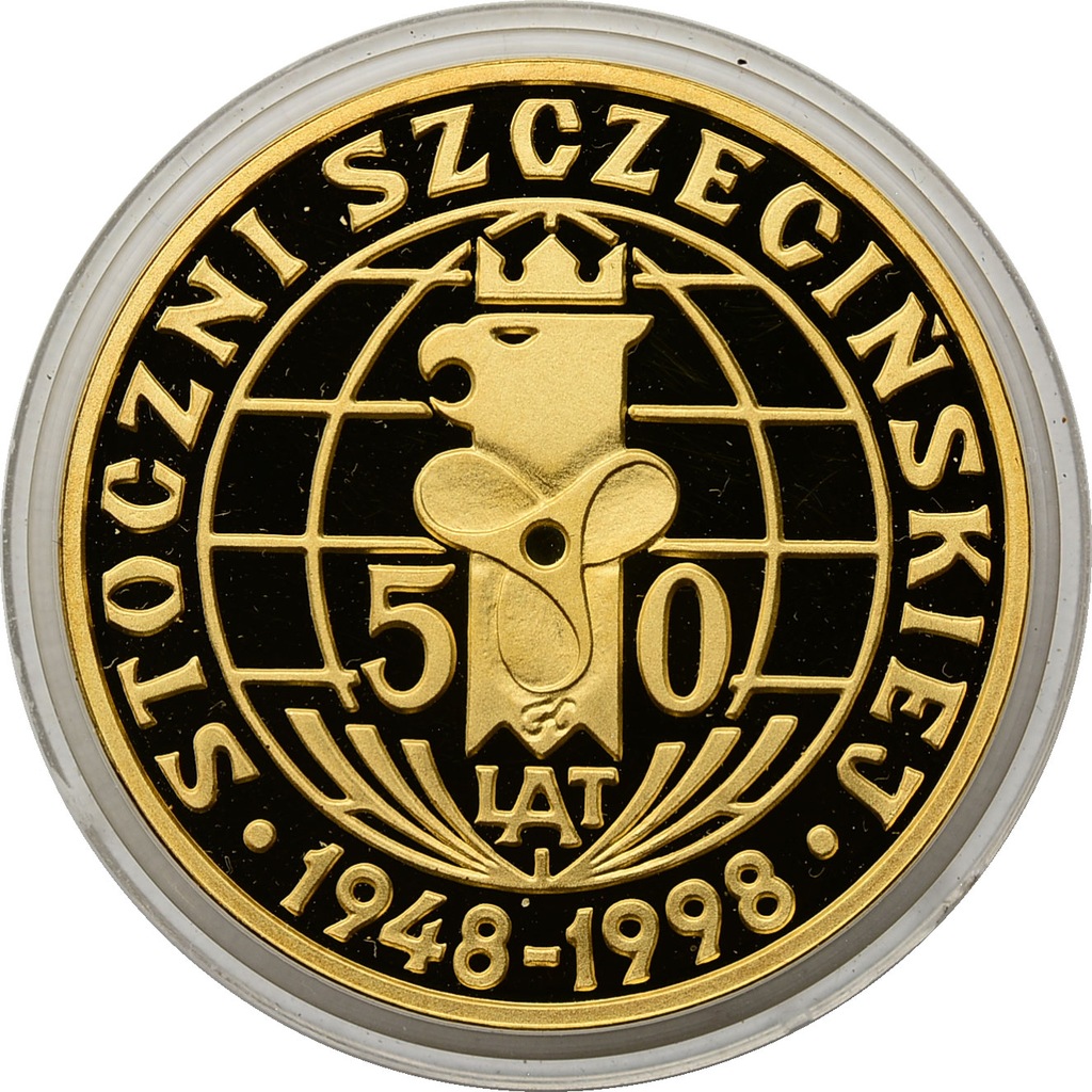 17.fi.RP, MEDAL 50 L.STOCZNIA SZCZECIŃSKA uncja Au