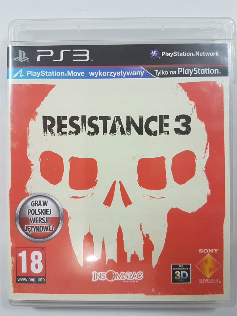 RESISTANCE 3 / PS3 / POLSKA DYSTRYBUCJA, ZADBANA /