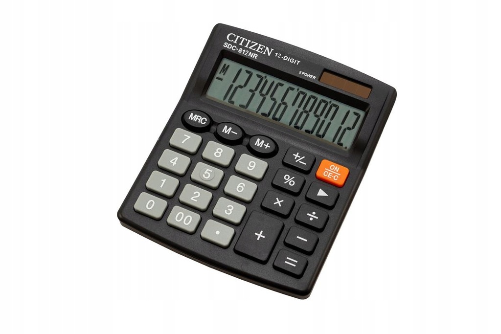 Kalkulator, Citizen Sdc-812Nr, 12 Cyfr, 127X105Mm.
