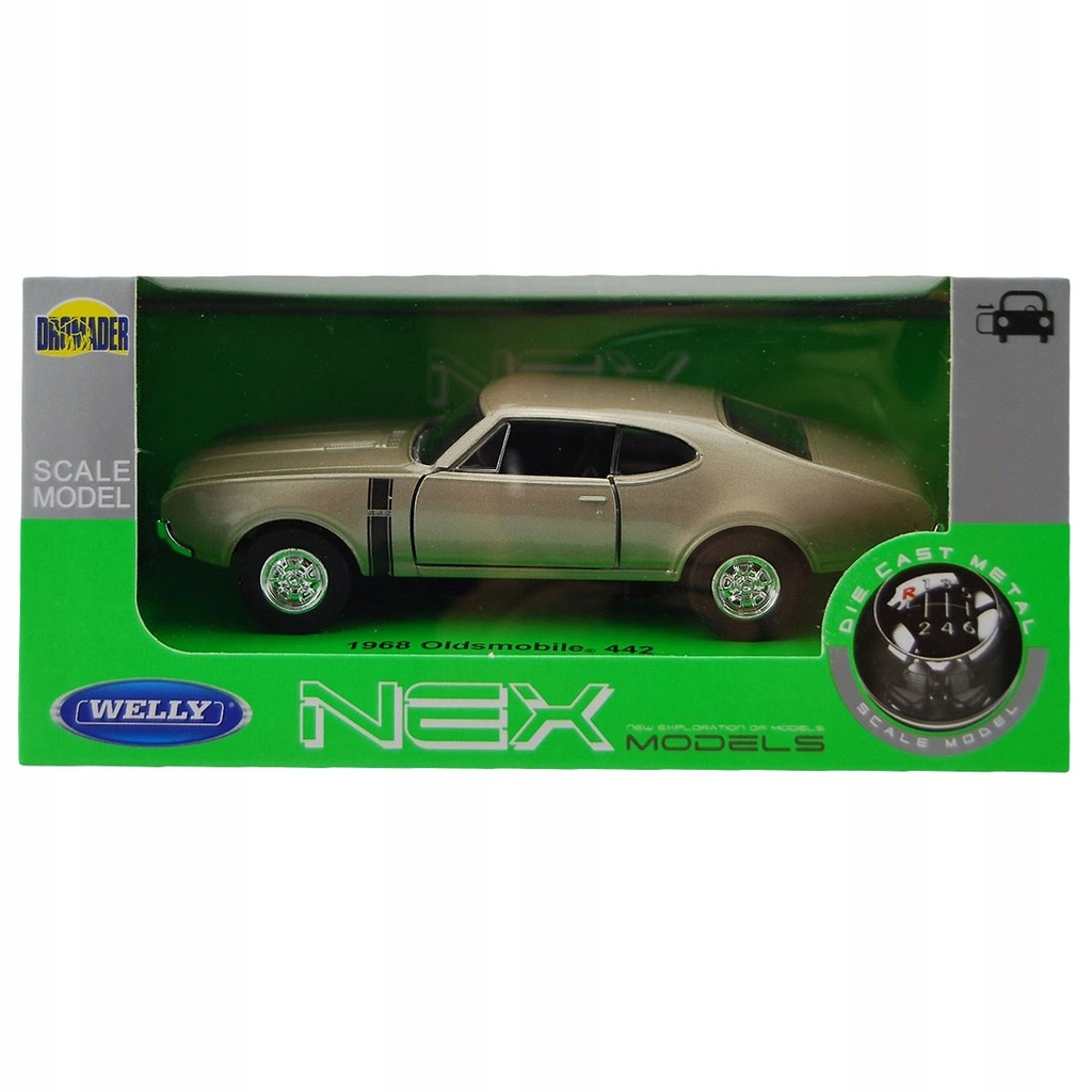 WELLY 1:34 AUTO AUTKO RESORAK 1968 OLDSMOBILE 442