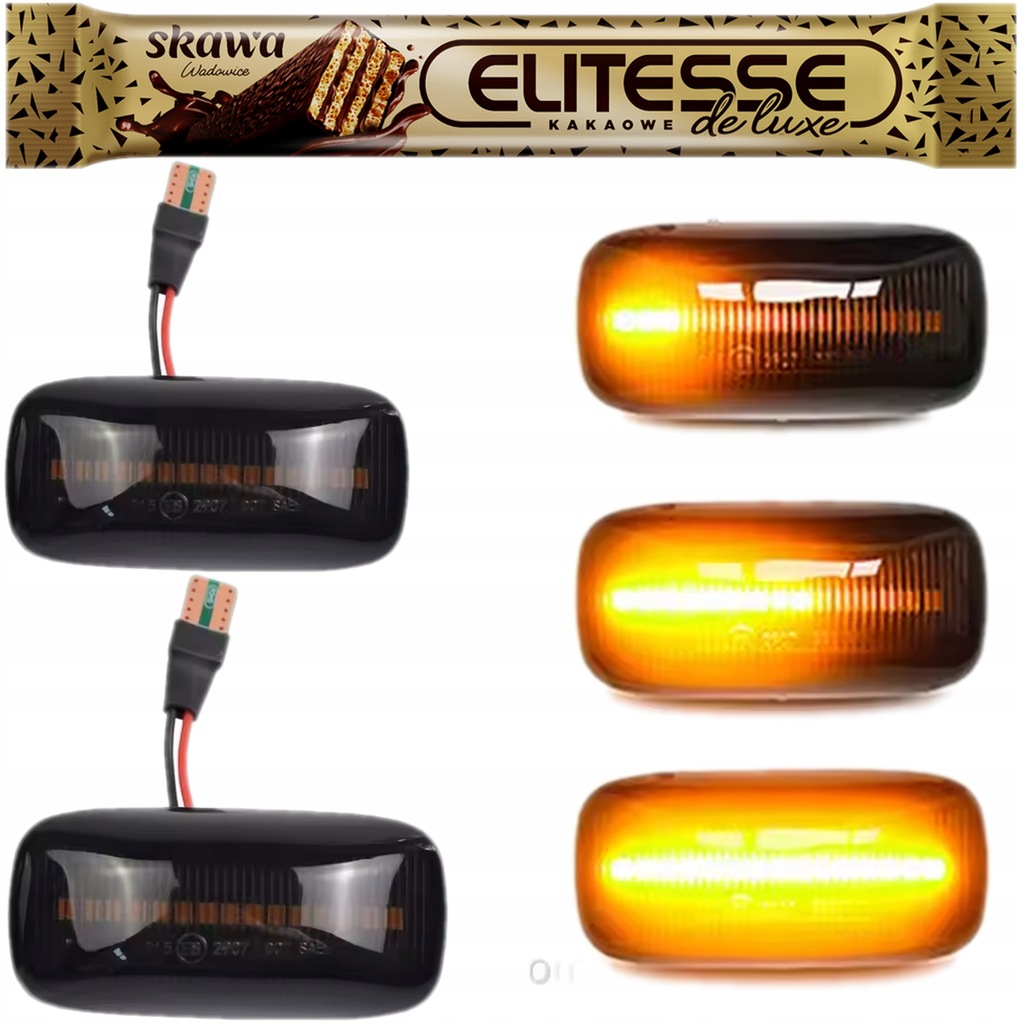 KIERUNKOWSKAZY DYNAMICZNE LED MIGACZE AUDI A3 8P A4 B6 B7 Komplet P+L