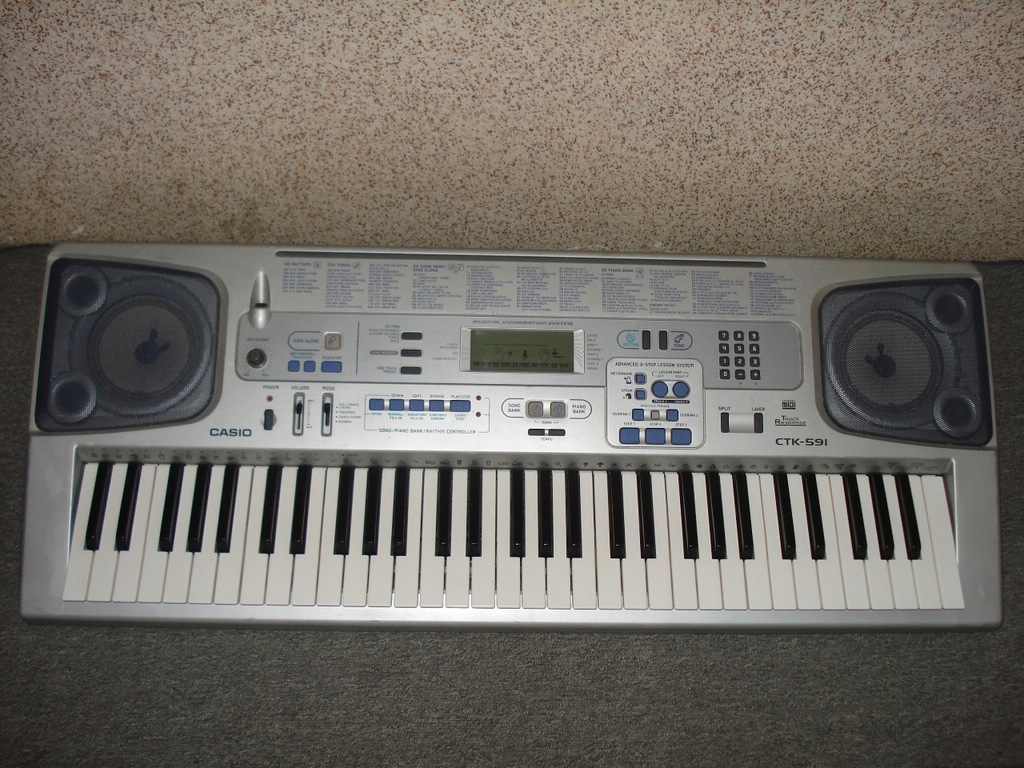 Keyboard CASIO CTK-591 organy syntezator LCD MIDI