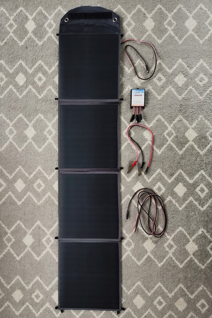 Panel fotowoltaiczny z regulatorem 12v 50W Hamron 12779133364 oficjalne archiwum Allegro