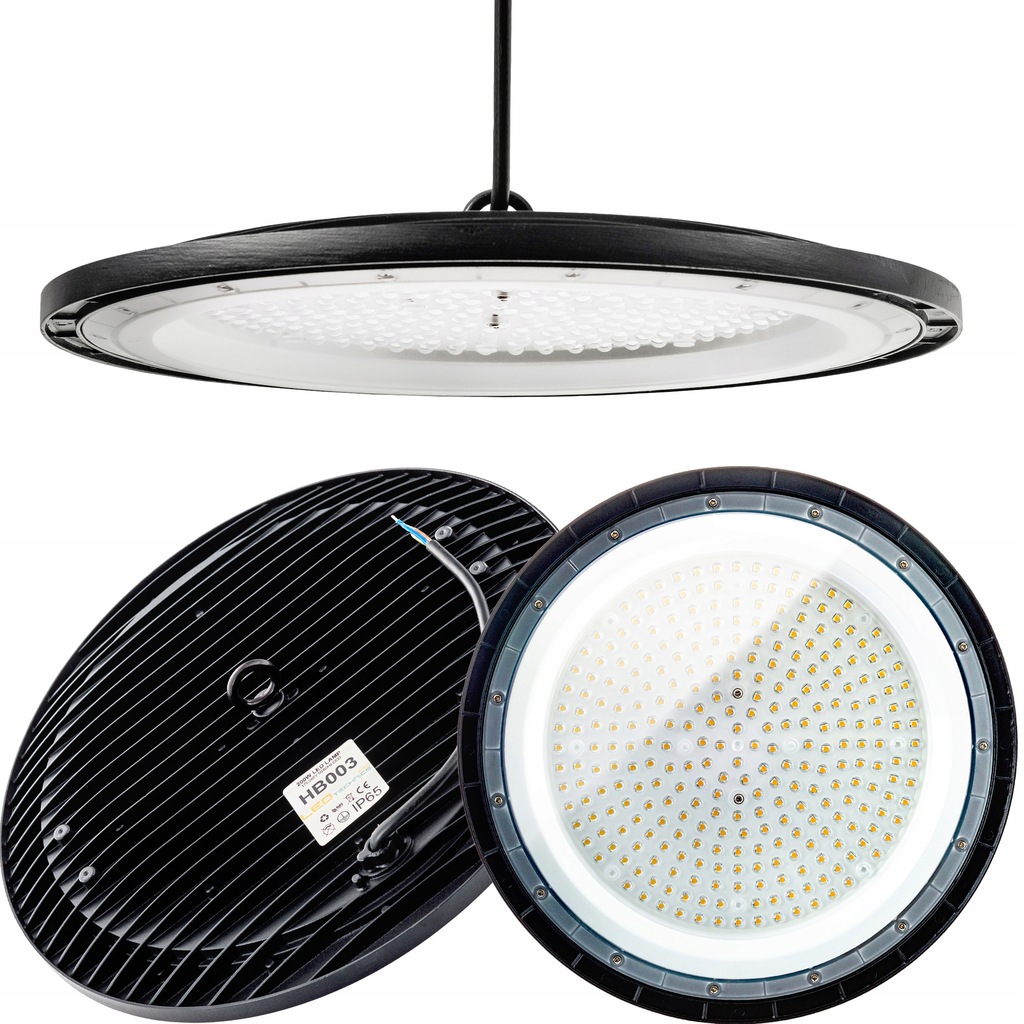Lampa wisząca przemysłowa HERMETYCZNA LED UFO IP65 HighBay 200W 30000lm