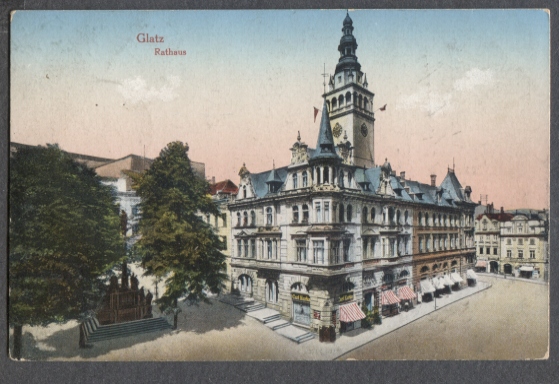Kłodzko, Ratusz, 1918r.