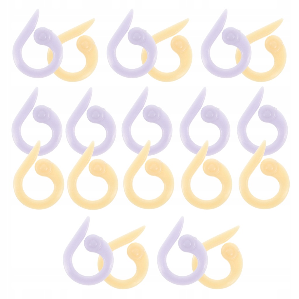 KOLOROWE ZNACZNIKI DO SZYDEŁKOWANIA 20 SZTUK WYGODNE I BEZPIECZNE