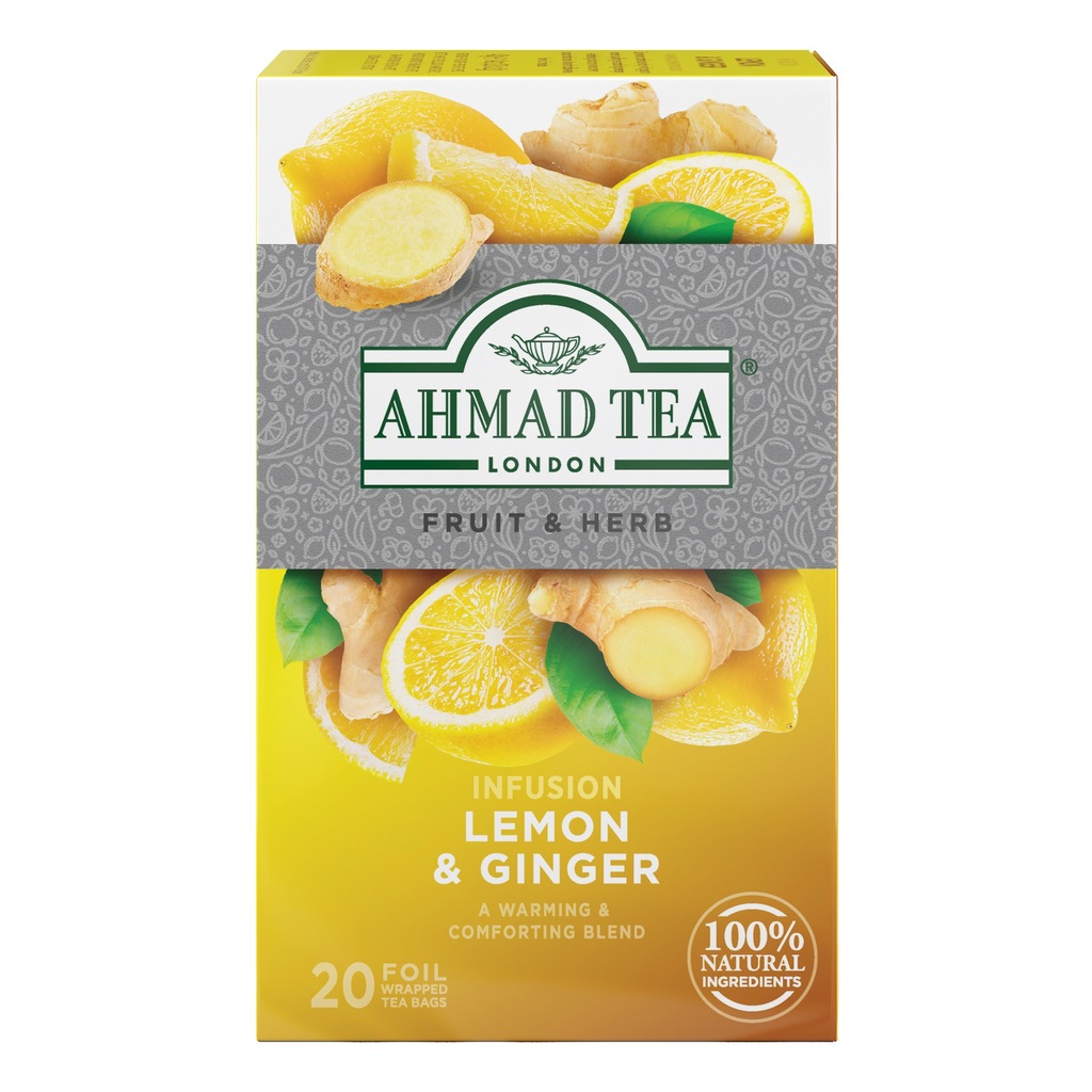 Ahmad Tea Herbata owocowa CYTRYNA IMBIR 20 kopert