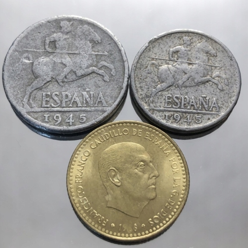 6747. Hiszpania - zestaw 3 monety