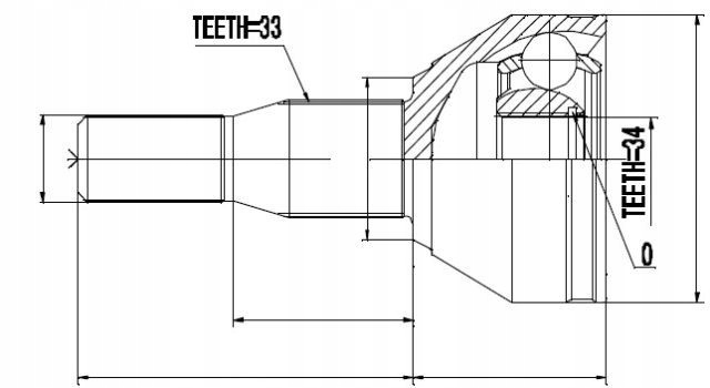 PRZEGUB ZEW. OPEL SINTRA 2.2DTI, 3.0 V6 96-99