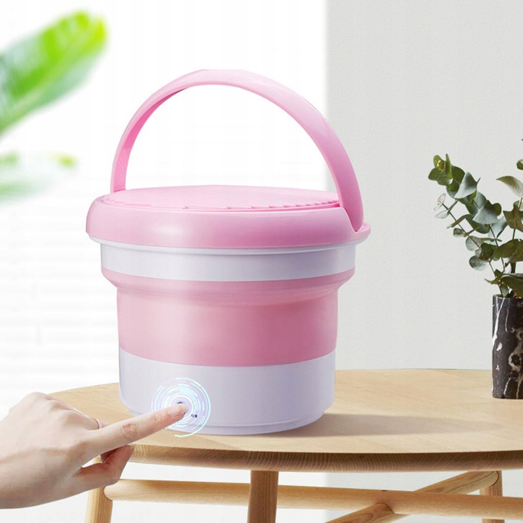 Portable Laundry Machine Travel Mini Portable Pink