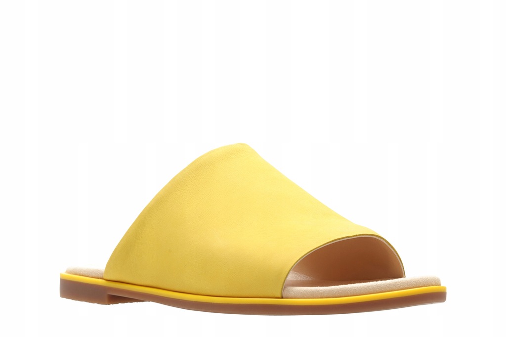 KLAPKI CLARKS BAY PETAL YELLOW NUBUCK 38