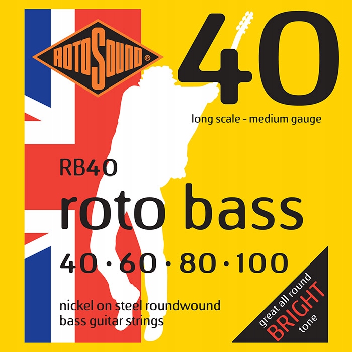 ROTOSOUND RB40 STRUNY DO GITARY BASOWEJ 40-100