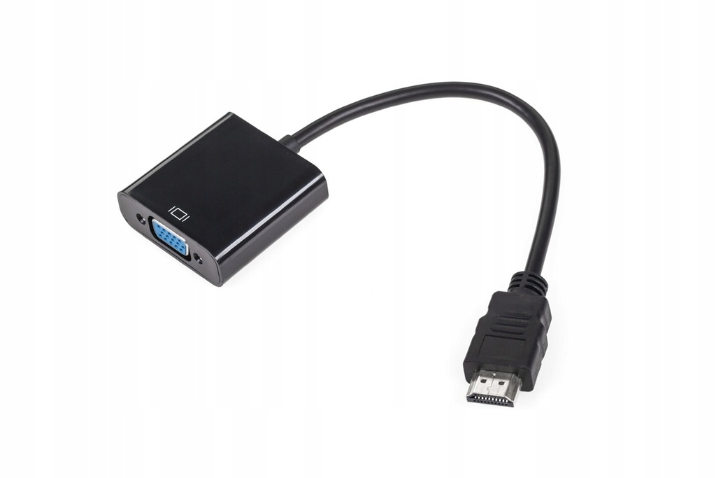 Złącze adapter wtyk HDMI do VGA + audio