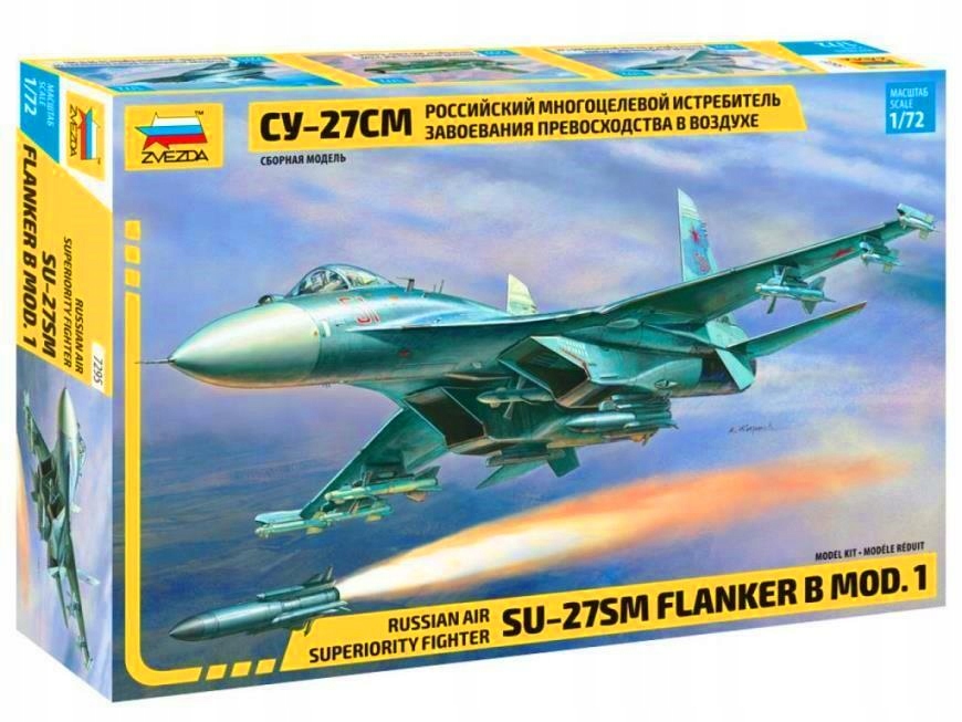 ZVEZDA 7295 SUCHOJ Su-27 SM FLANKER B