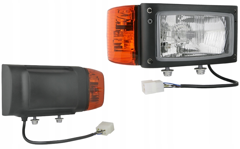 Reflektor z kierunkowskazem AMP przewód 0,25m WESE