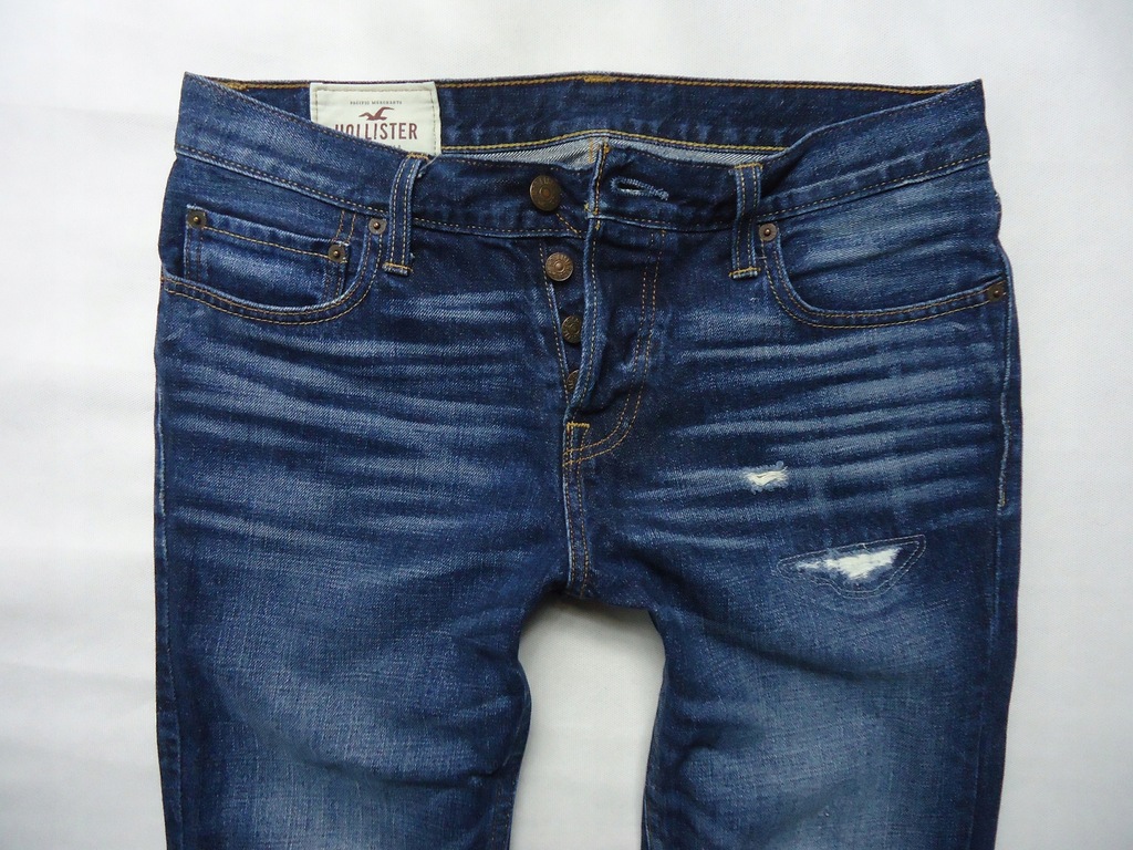 HOLLISTER spodnie W32 L32 32/32 The Skinny rurki